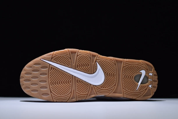 NikeAir More Uptempo Mid Basketball Shoe - White Gum
