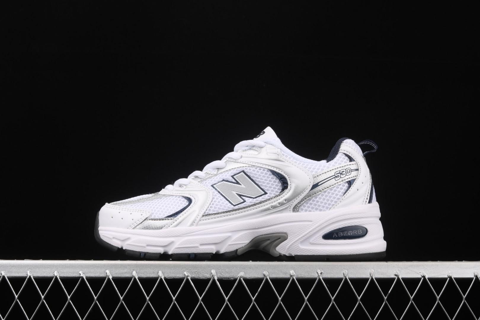 New Balance 530 - White/Silver/Navy