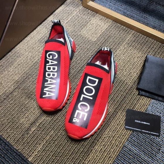 Dolce & Gabbana Sorrento Logo trainer - Red Black