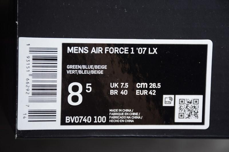 NikeUnisex Air Force 1 AF1 Vandalized - "Sail Mystic Green"