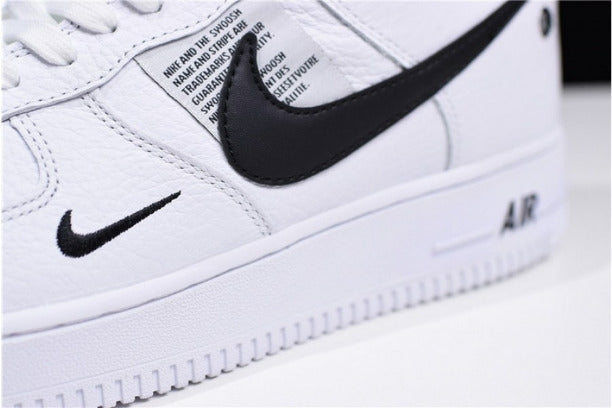 NikeAir Force 1 AF1 Low Utility - White/Black