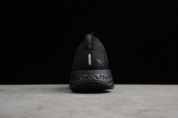 NikeUnisex Epic React Flyknit Running Shoes - Triple Black