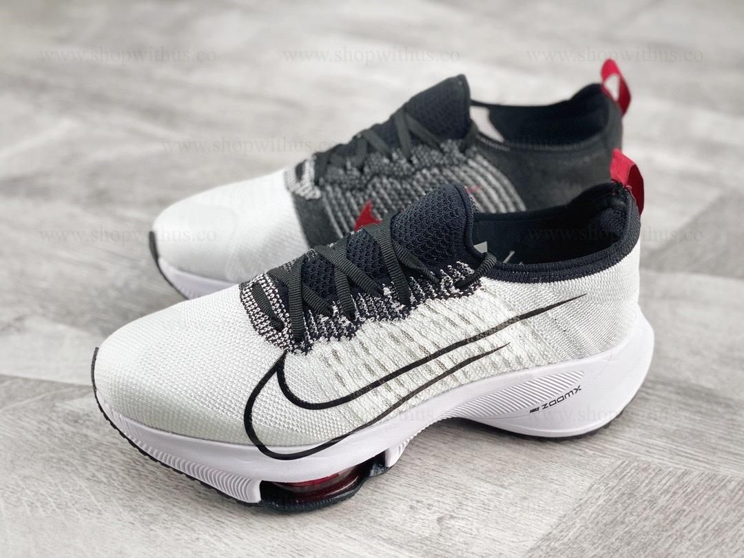 NikeAir Zoom Tempo NEXT% Flyknit - White/University Red