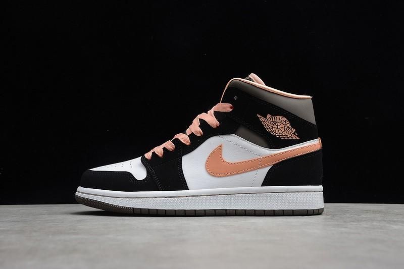 Unisex Air Jordan 1 AJ1 Mid -  Peach Mocha