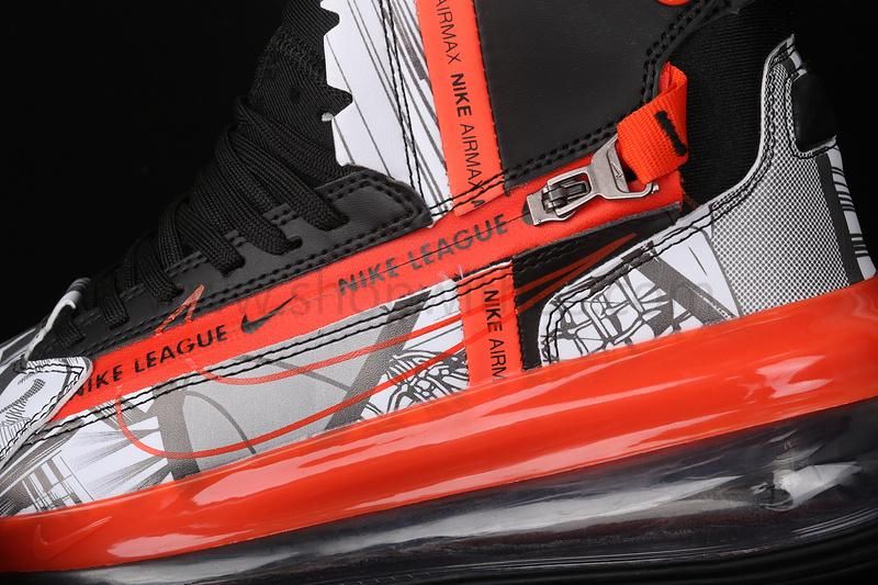 NikeUnisex Air Max 720 Saturn - Black/Team Orange