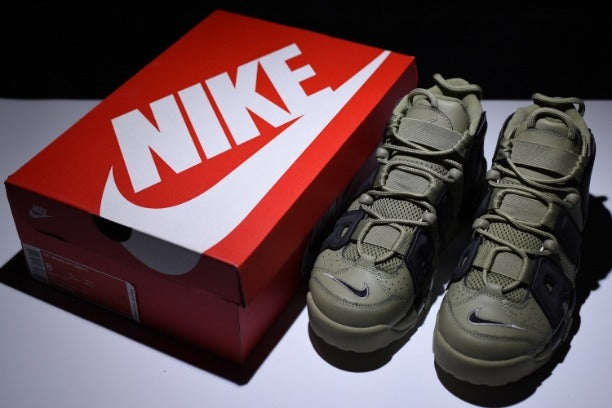 NikeAir More Uptempo Mid Basketball Shoe - Dark Stucco