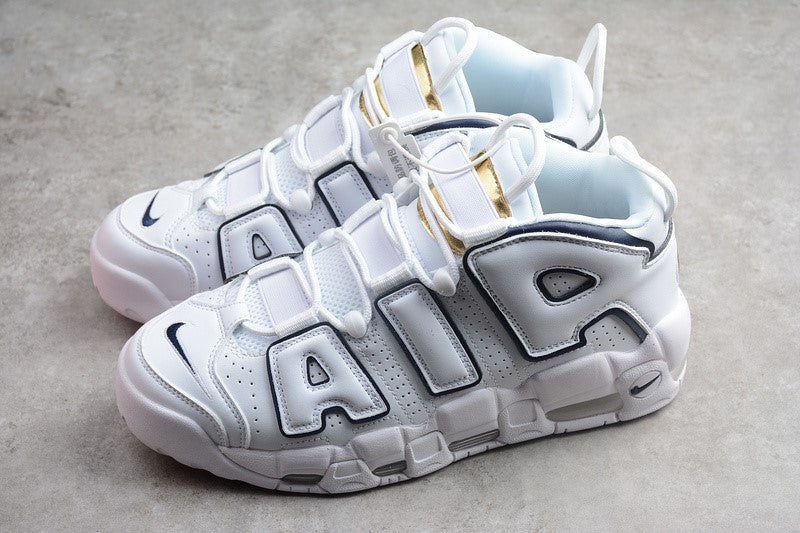 NikeUnisex Air More uptempo 96 - White/Blue/Gold
