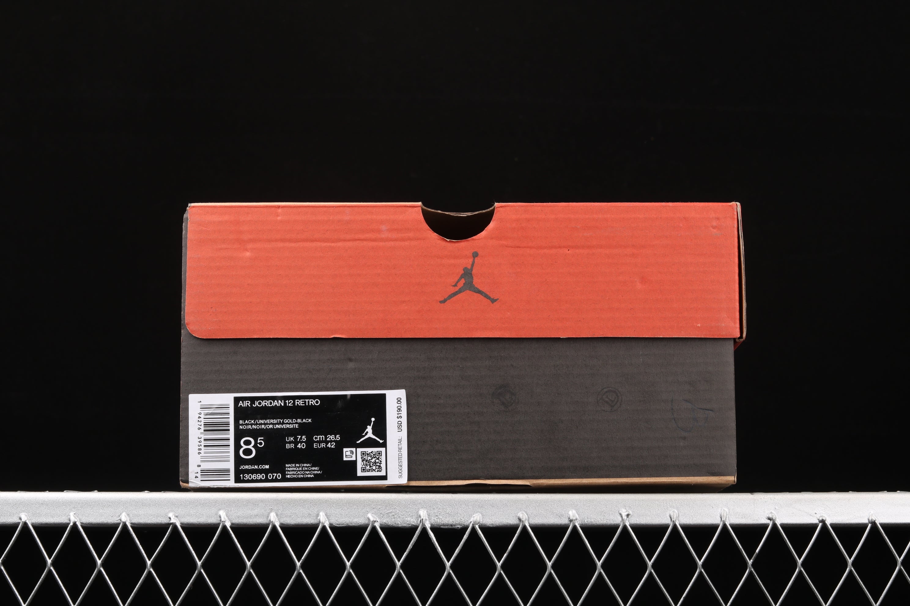 Air Jordan 12 AJ12 Retro - Black University/Gold
