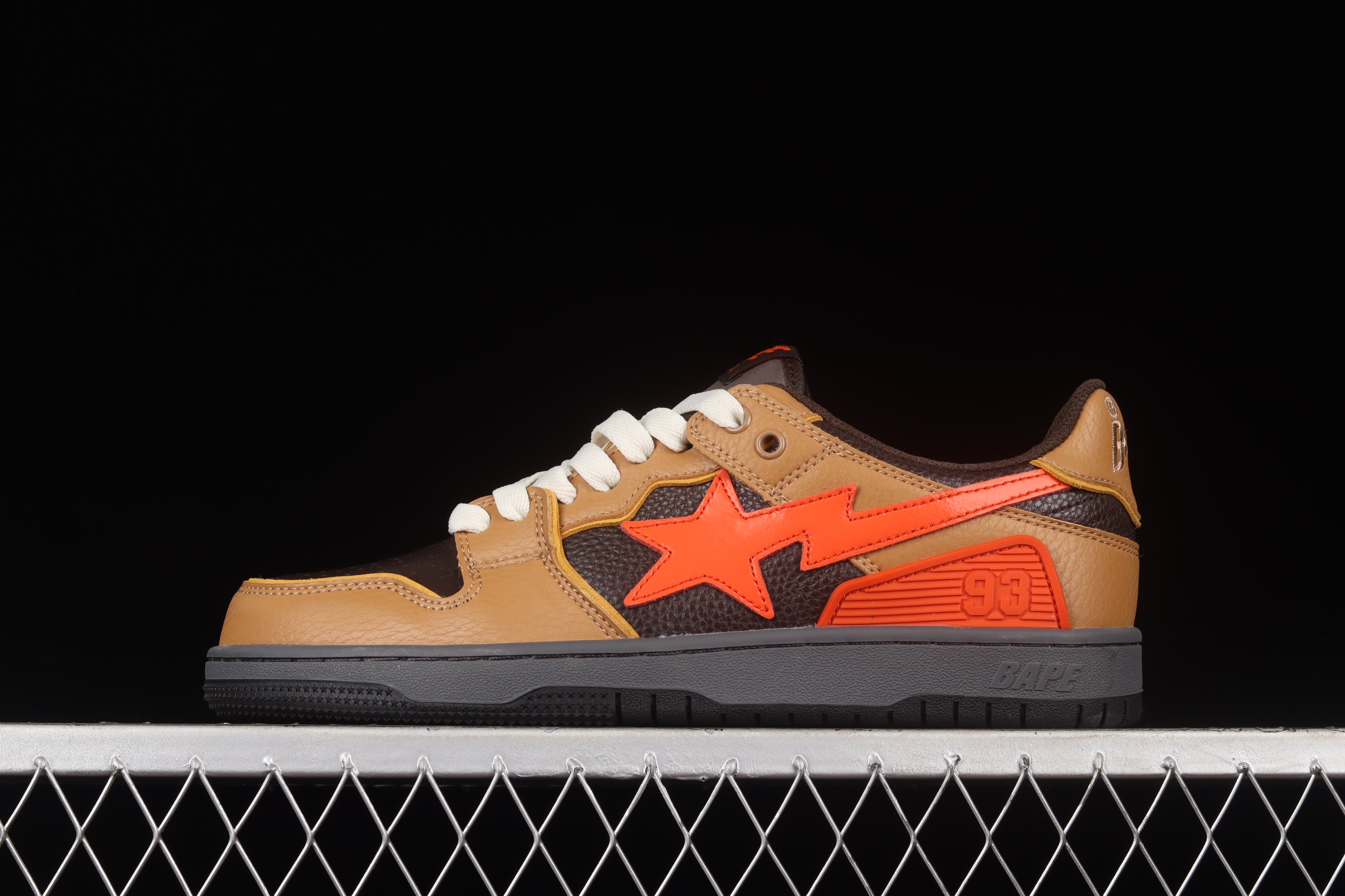 A Bathing Ape Bape SK8 Sta - Brown/Orange