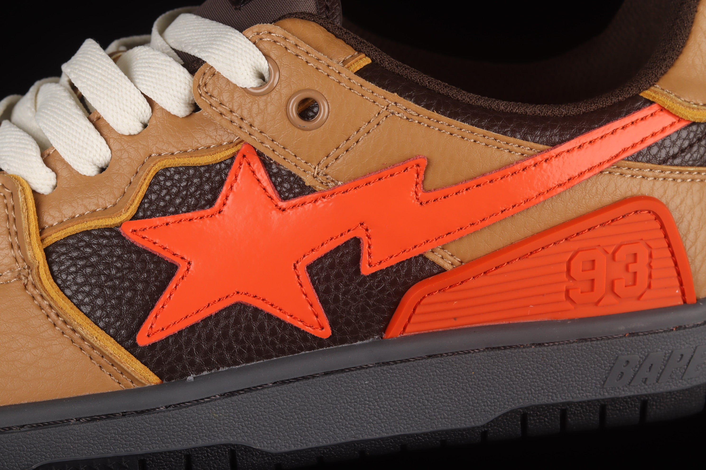A Bathing Ape Bape SK8 Sta - Brown/Orange