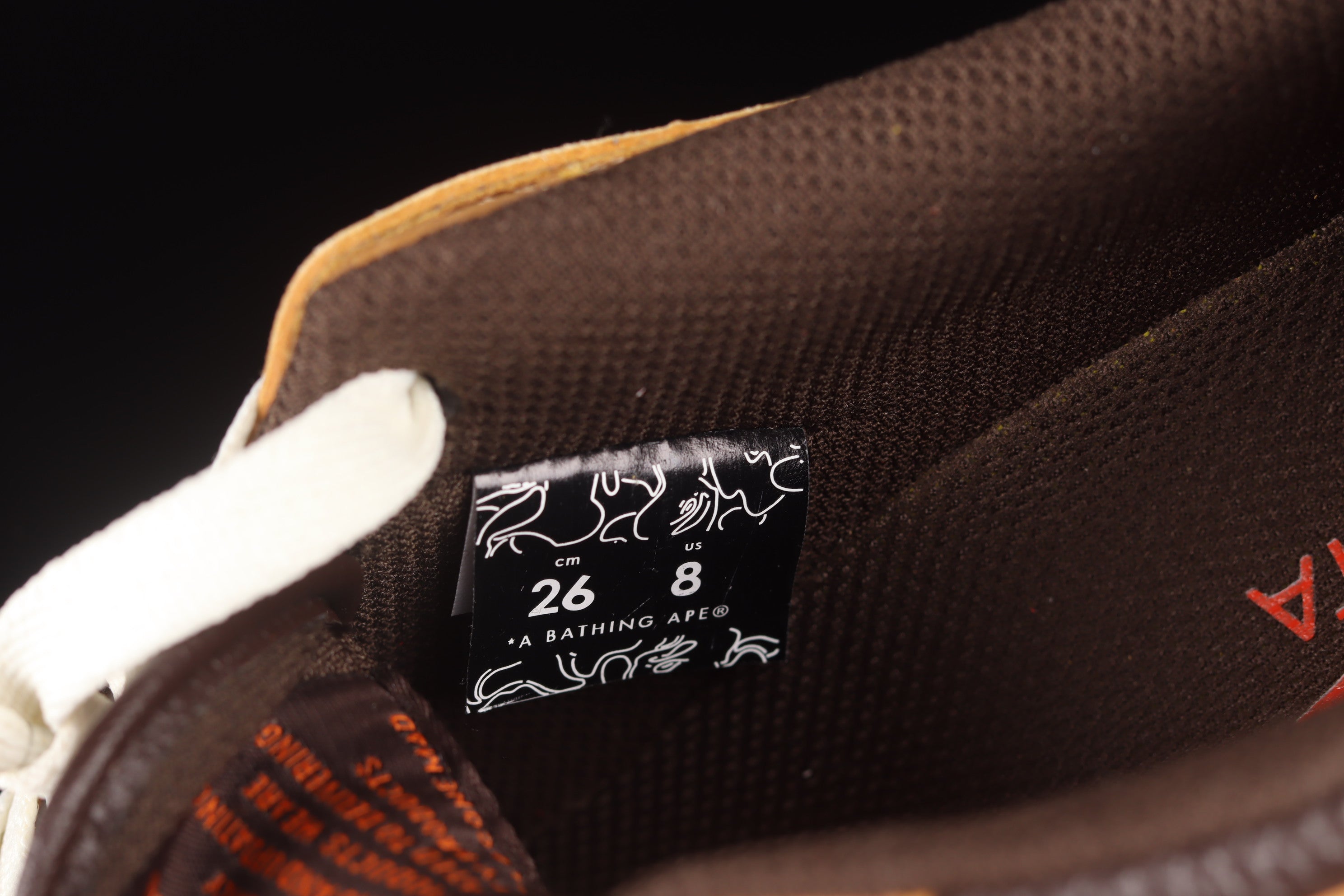 A Bathing Ape Bape SK8 Sta - Brown/Orange