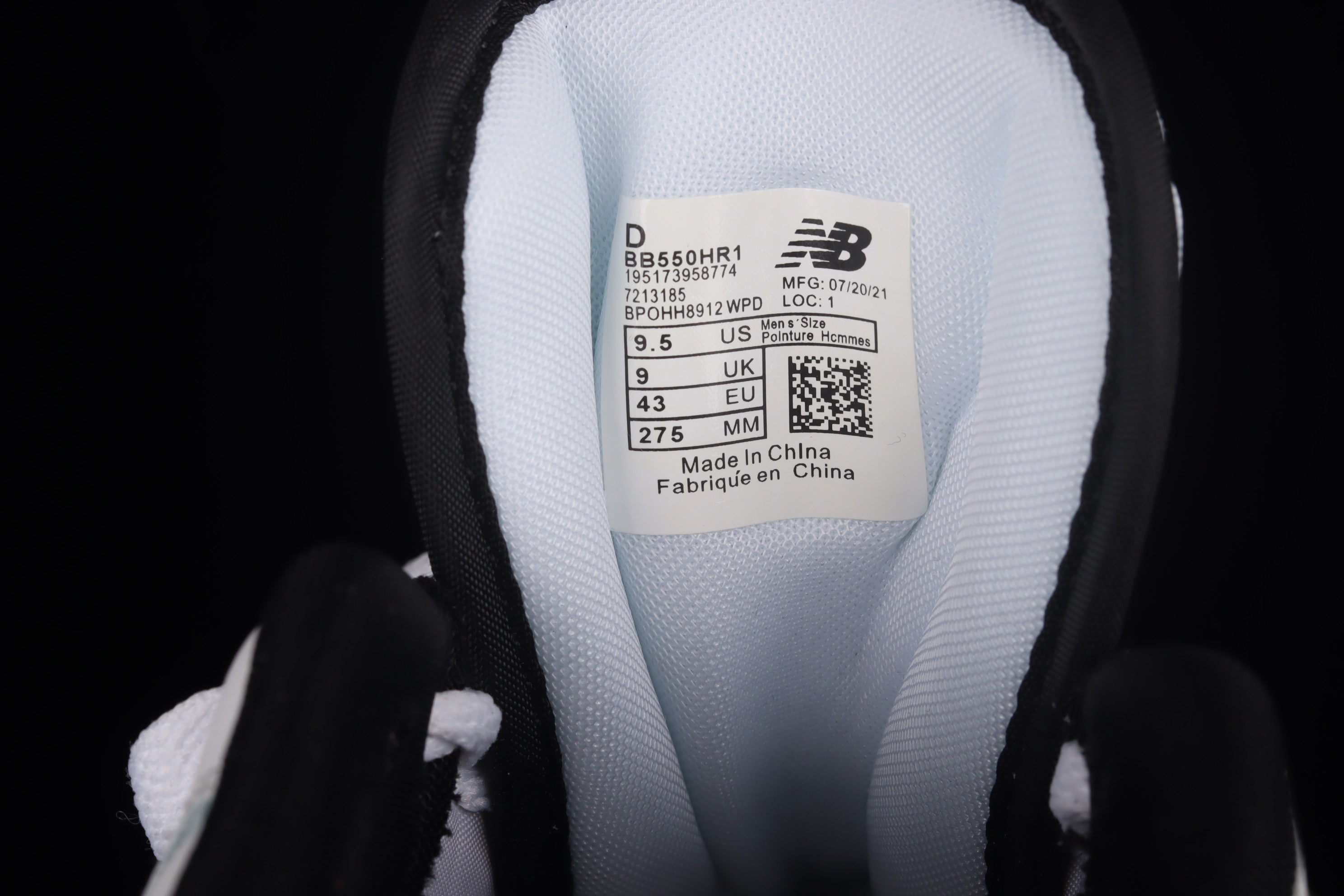 New Balance 550 - White/Black