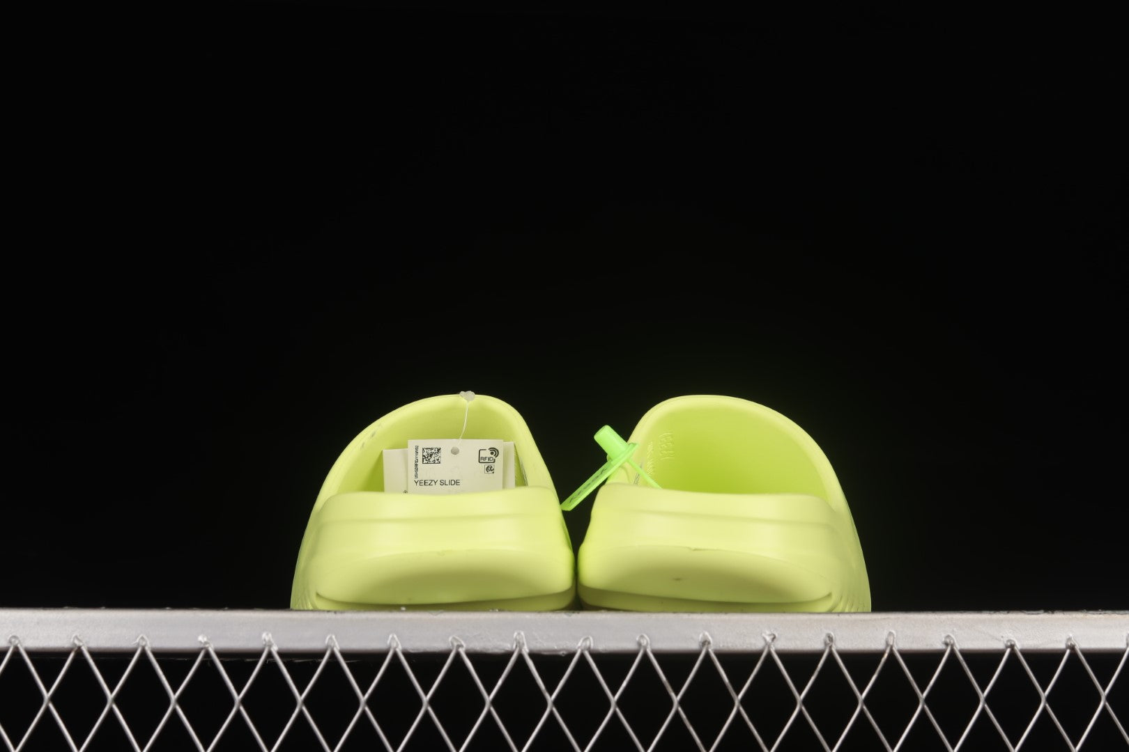 adidasMens Yeezy Slide - Glow Green