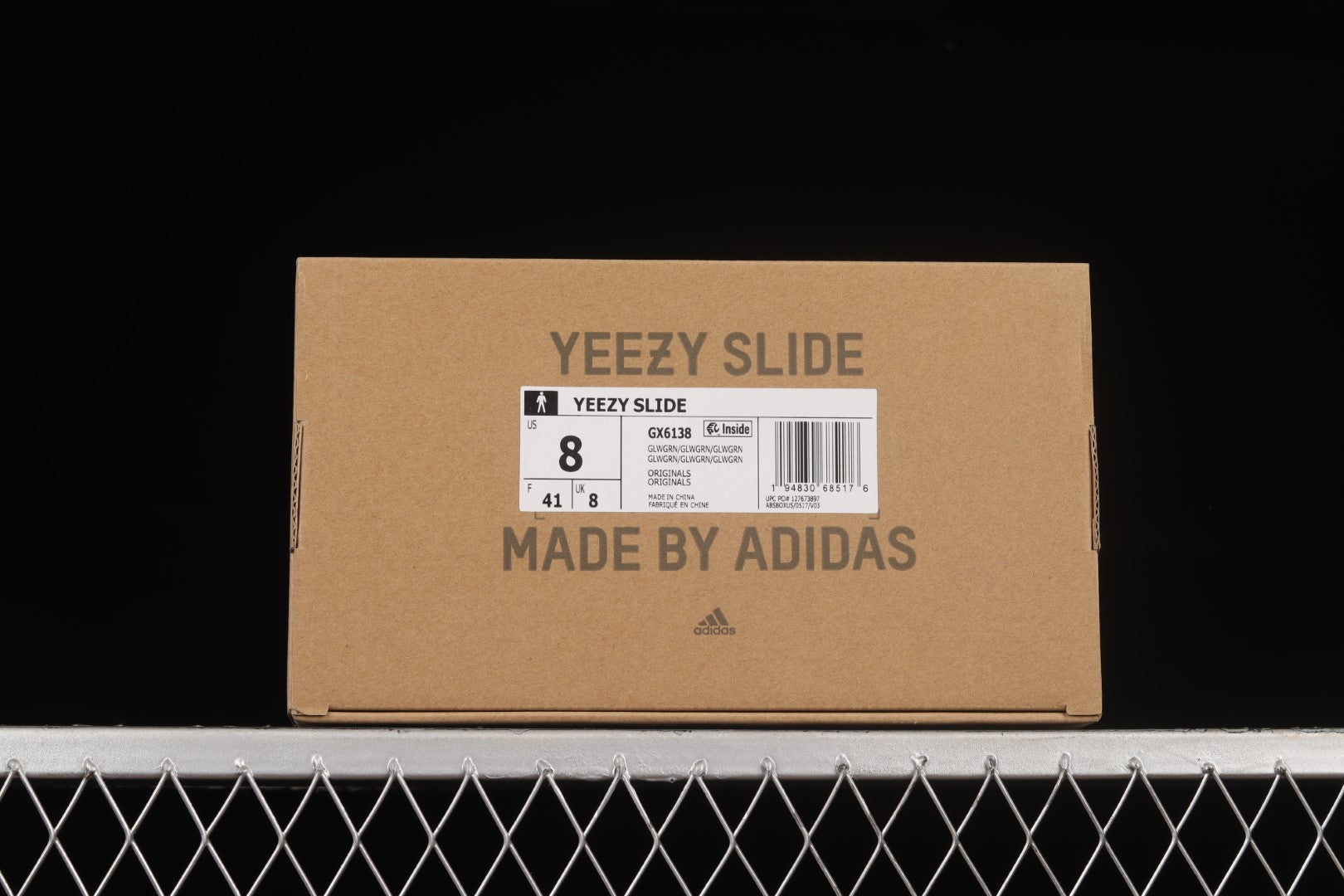 adidasMens Yeezy Slide - Glow Green