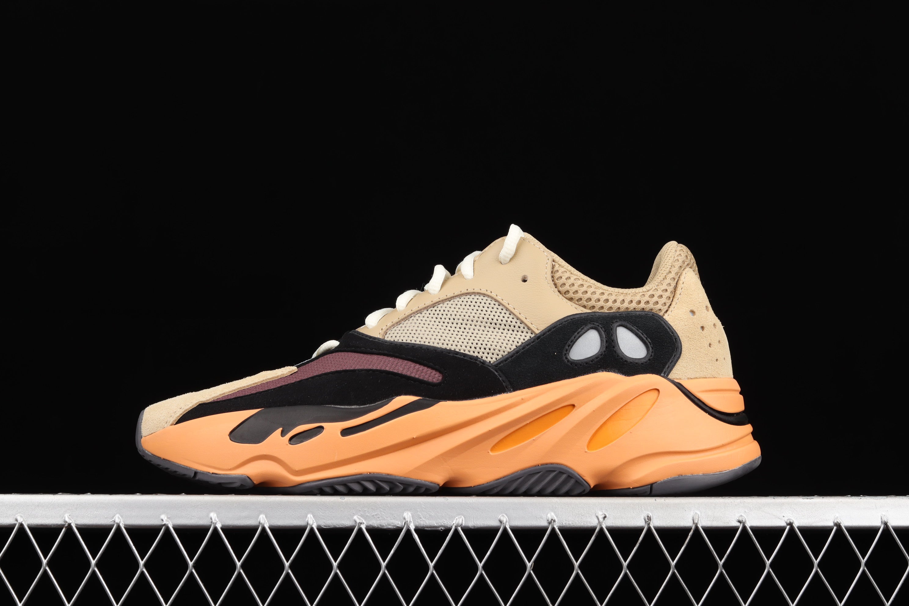 adidasMens Yeezy Boost 700 - Enflame Amber