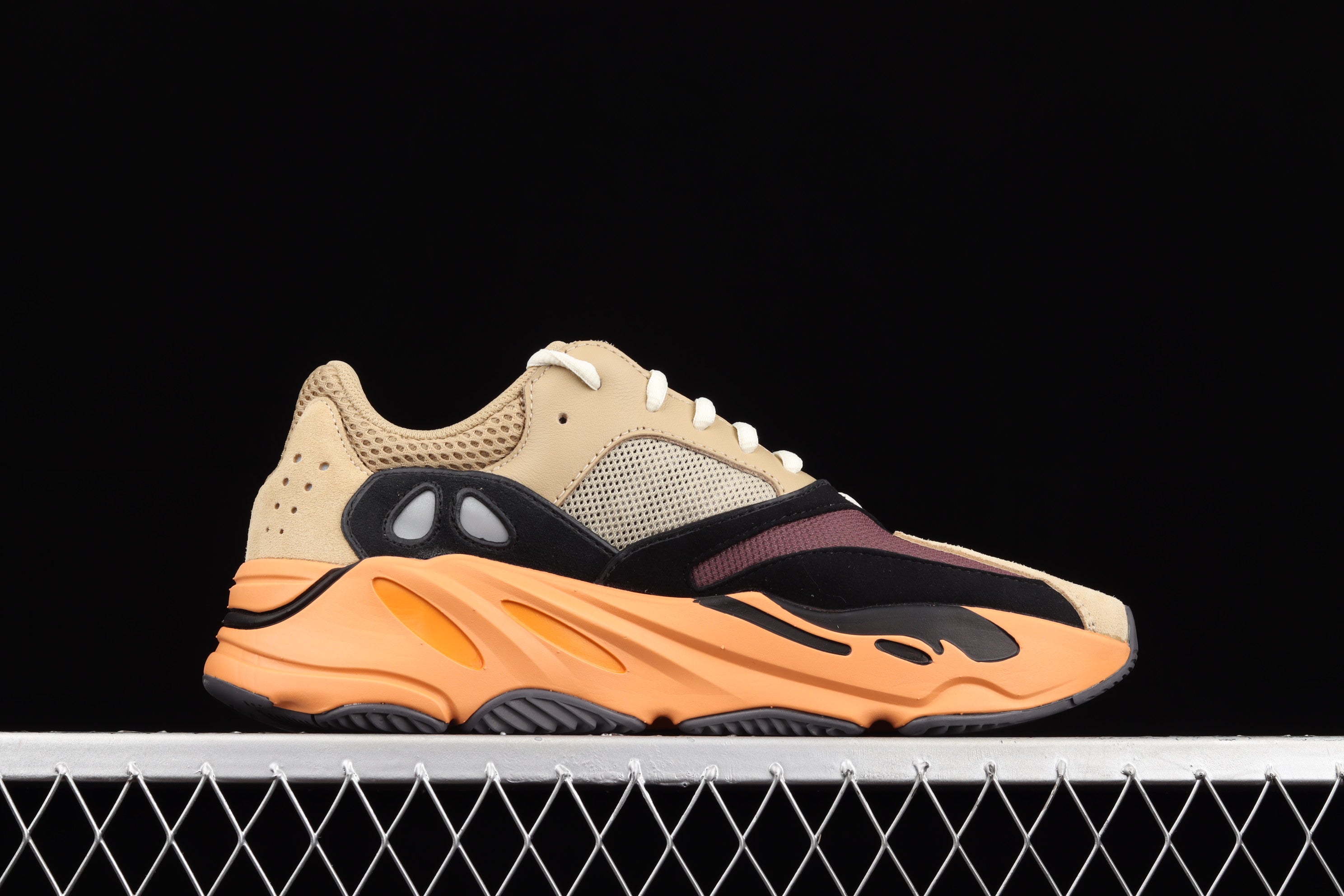 adidasMens Yeezy Boost 700 - Enflame Amber