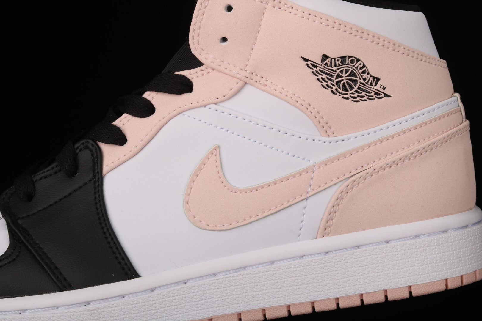 WMNS Air Jordan 1 AJ1 Mid Arctic - Orange/Black Toe