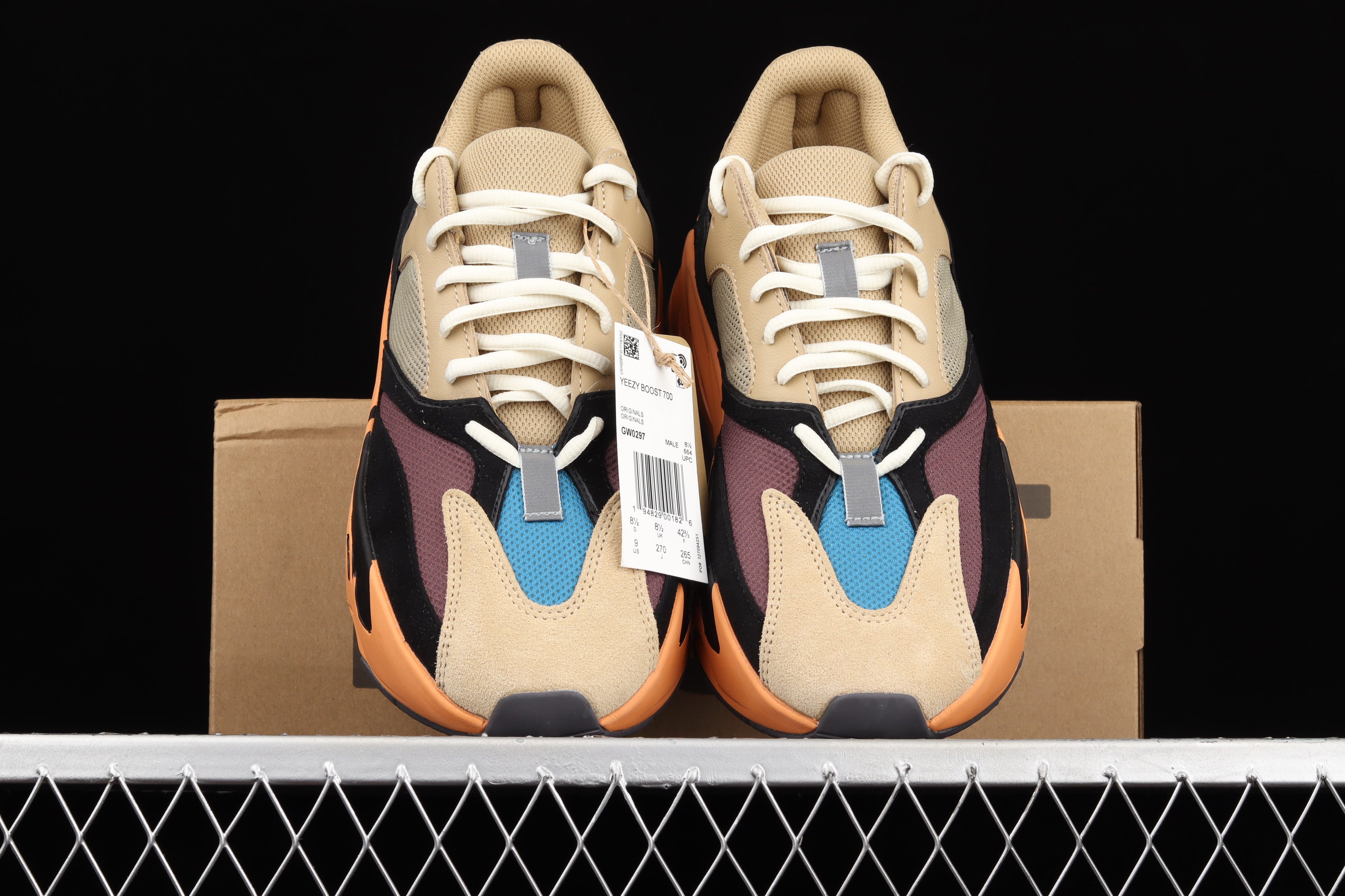 adidasMens Yeezy Boost 700 - Enflame Amber