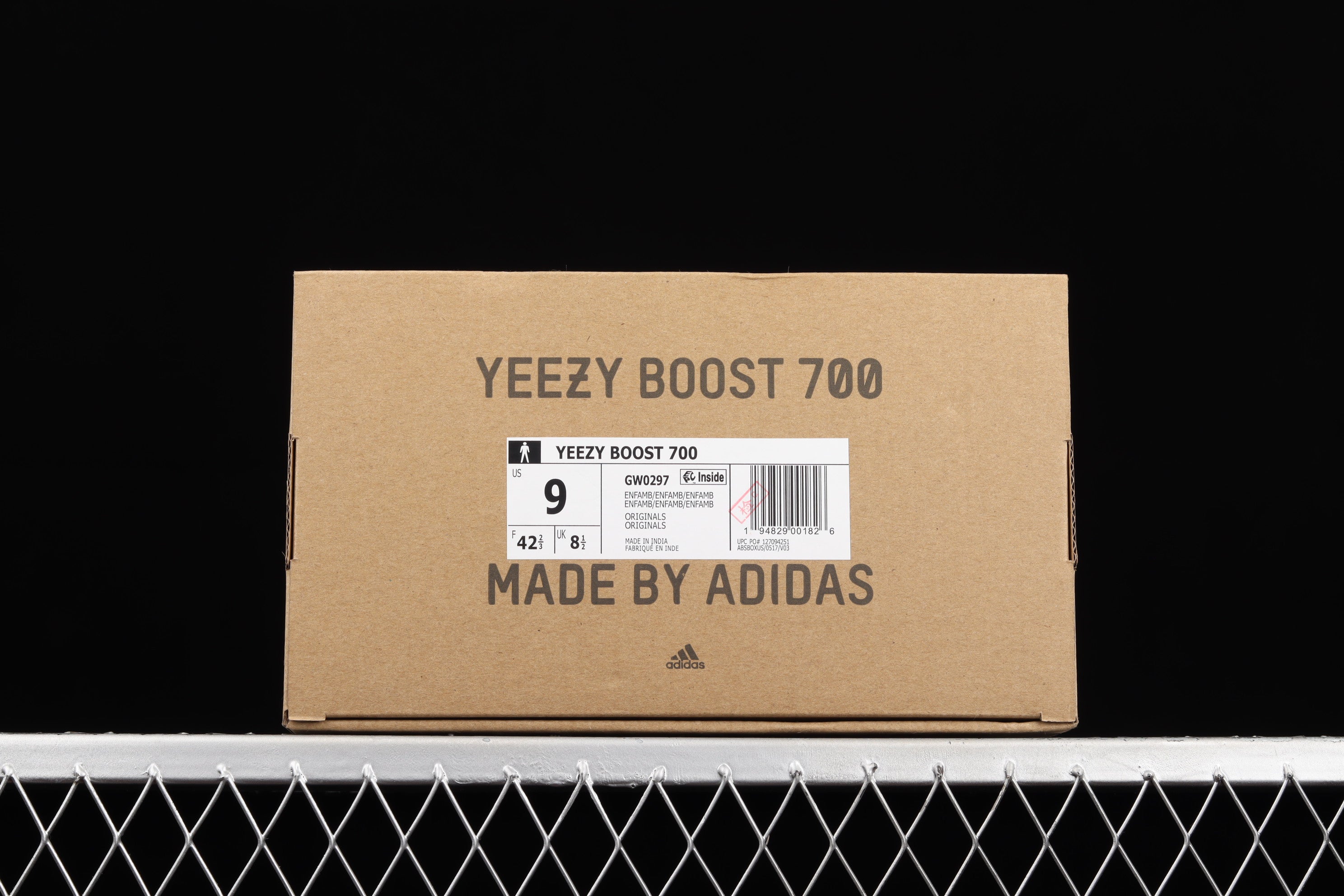 adidasMens Yeezy Boost 700 - Enflame Amber