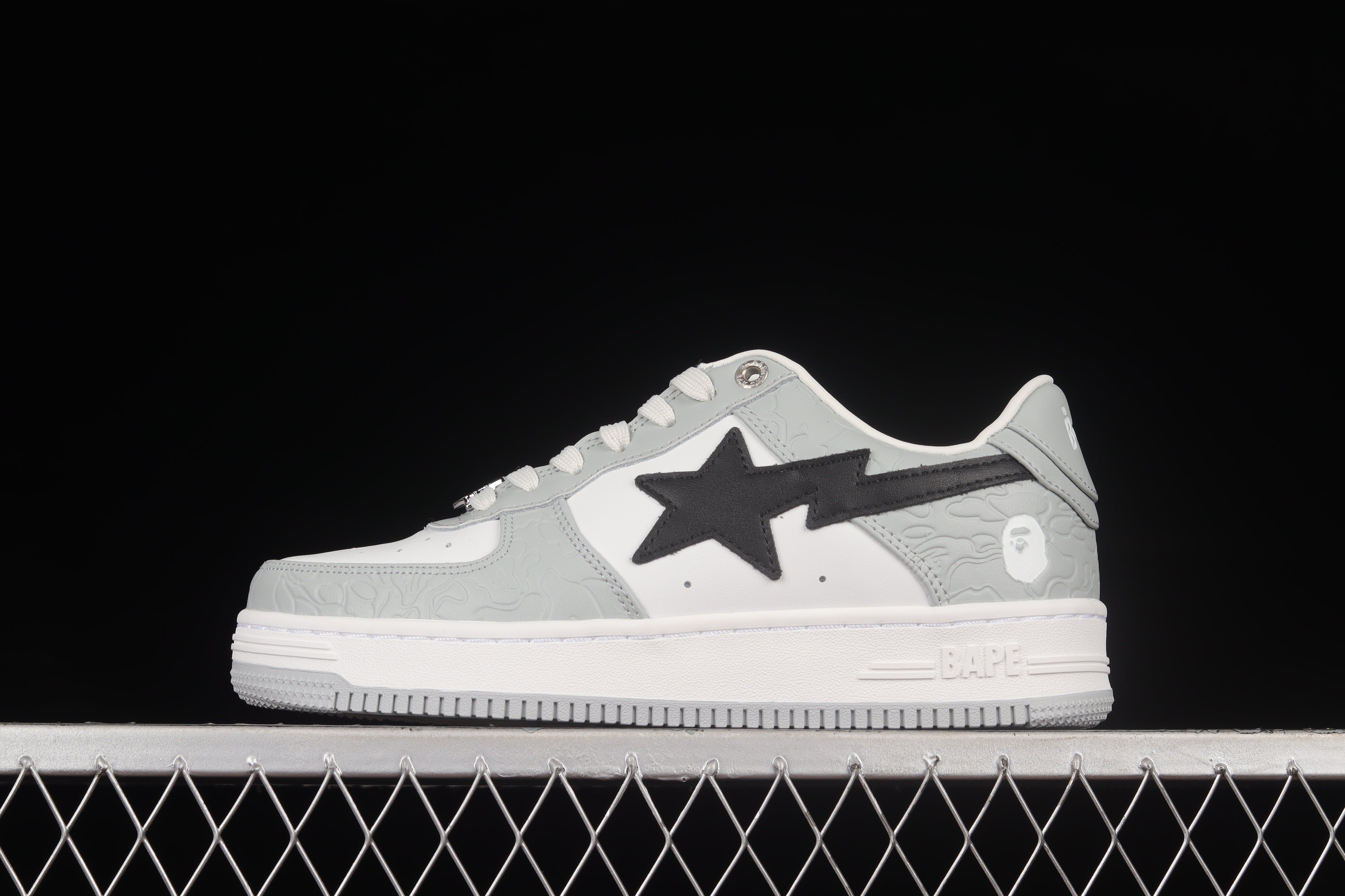 A Bathing Ape Bape Sta Low - Grey/Black