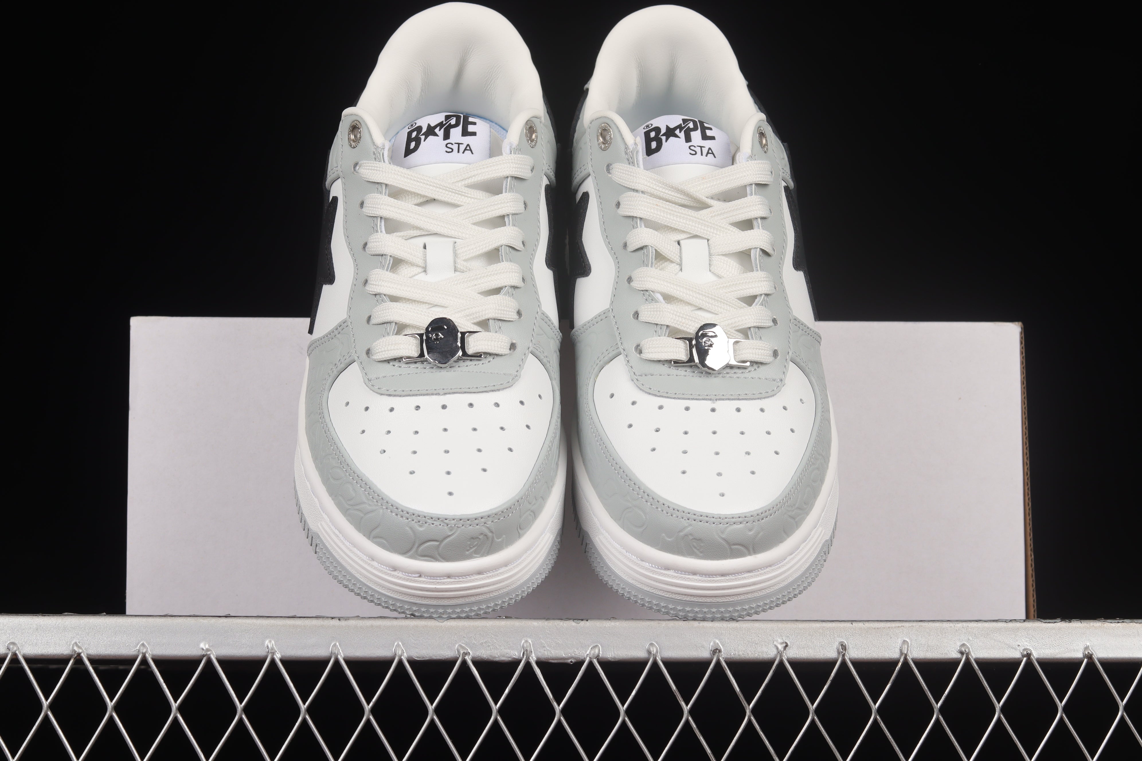A Bathing Ape Bape Sta Low - Grey/Black