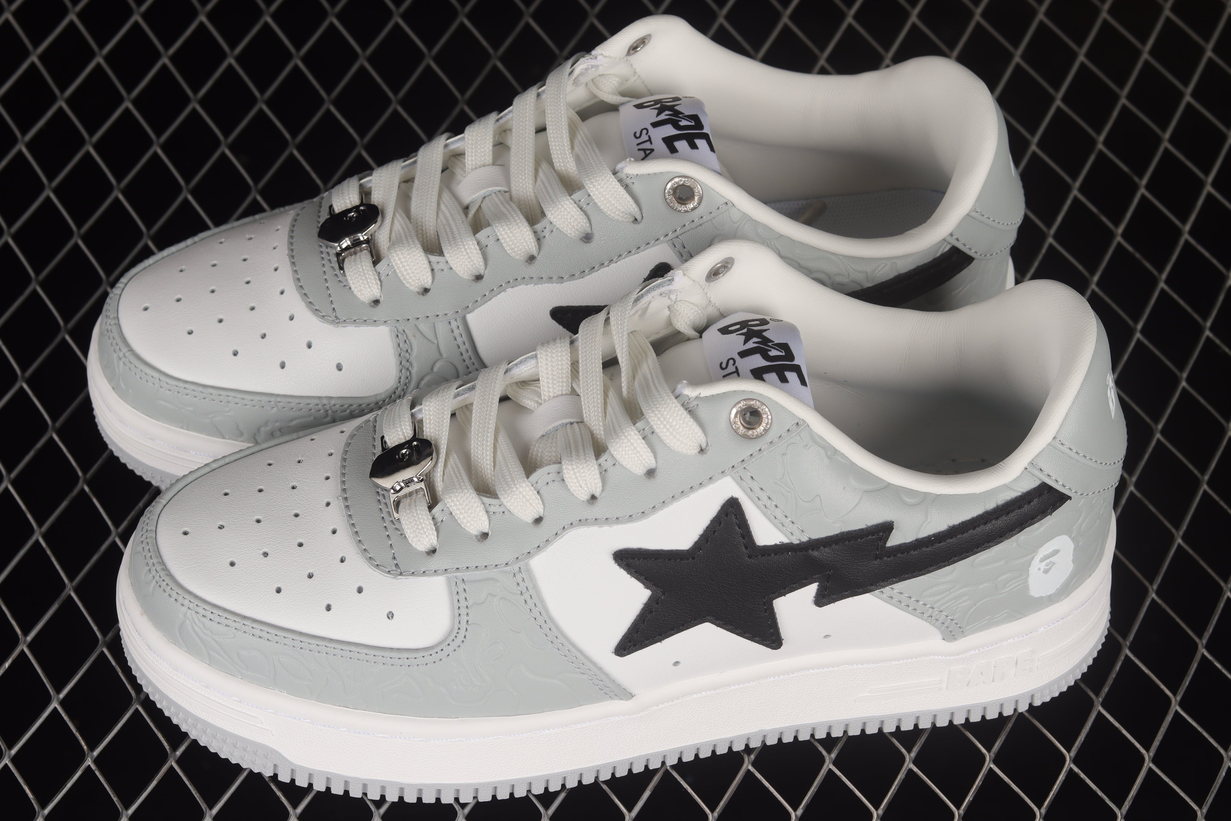 A Bathing Ape Bape Sta Low - Grey/Black