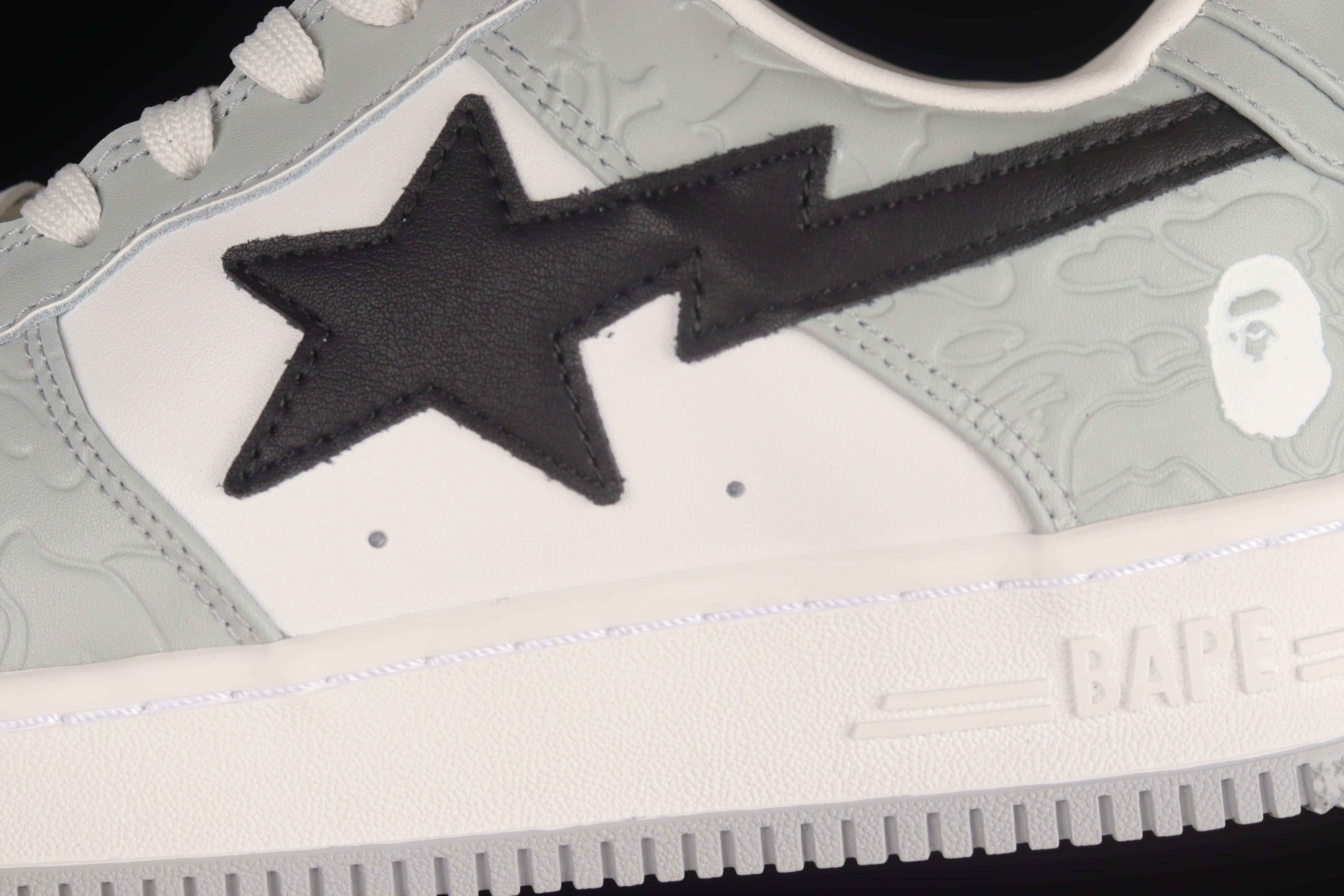 A Bathing Ape Bape Sta Low - Grey/Black