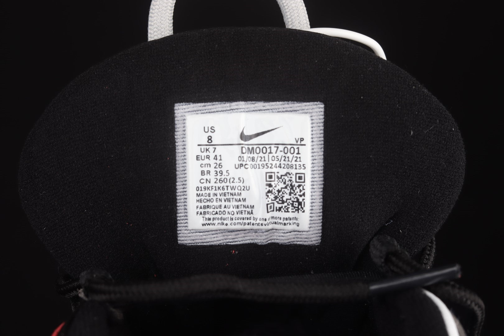 NikeUnisex Air More Uptempo - Alternates Black/Varsity Red