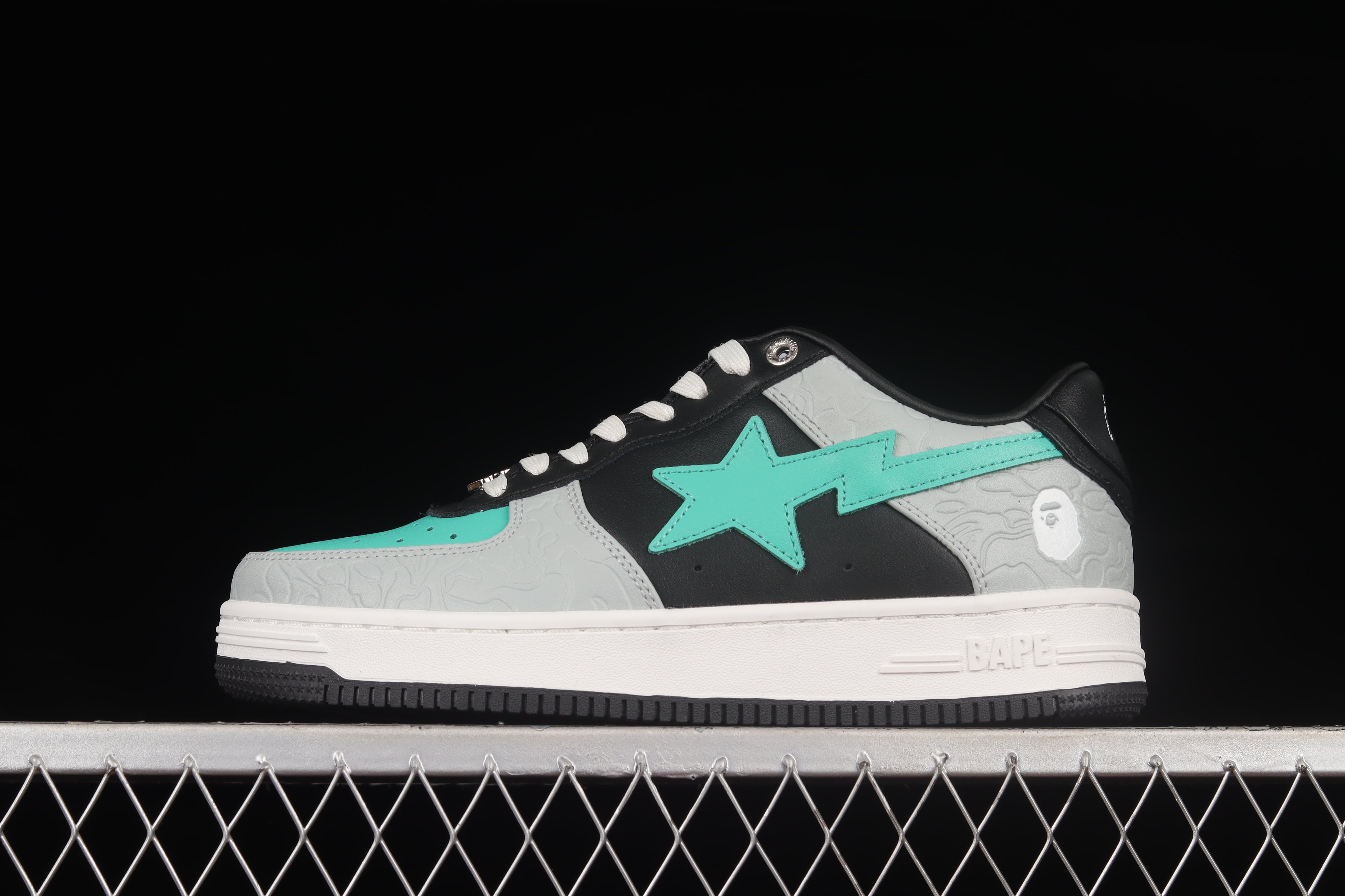 A Bathing Ape Bape Sta Low - Grey/Green