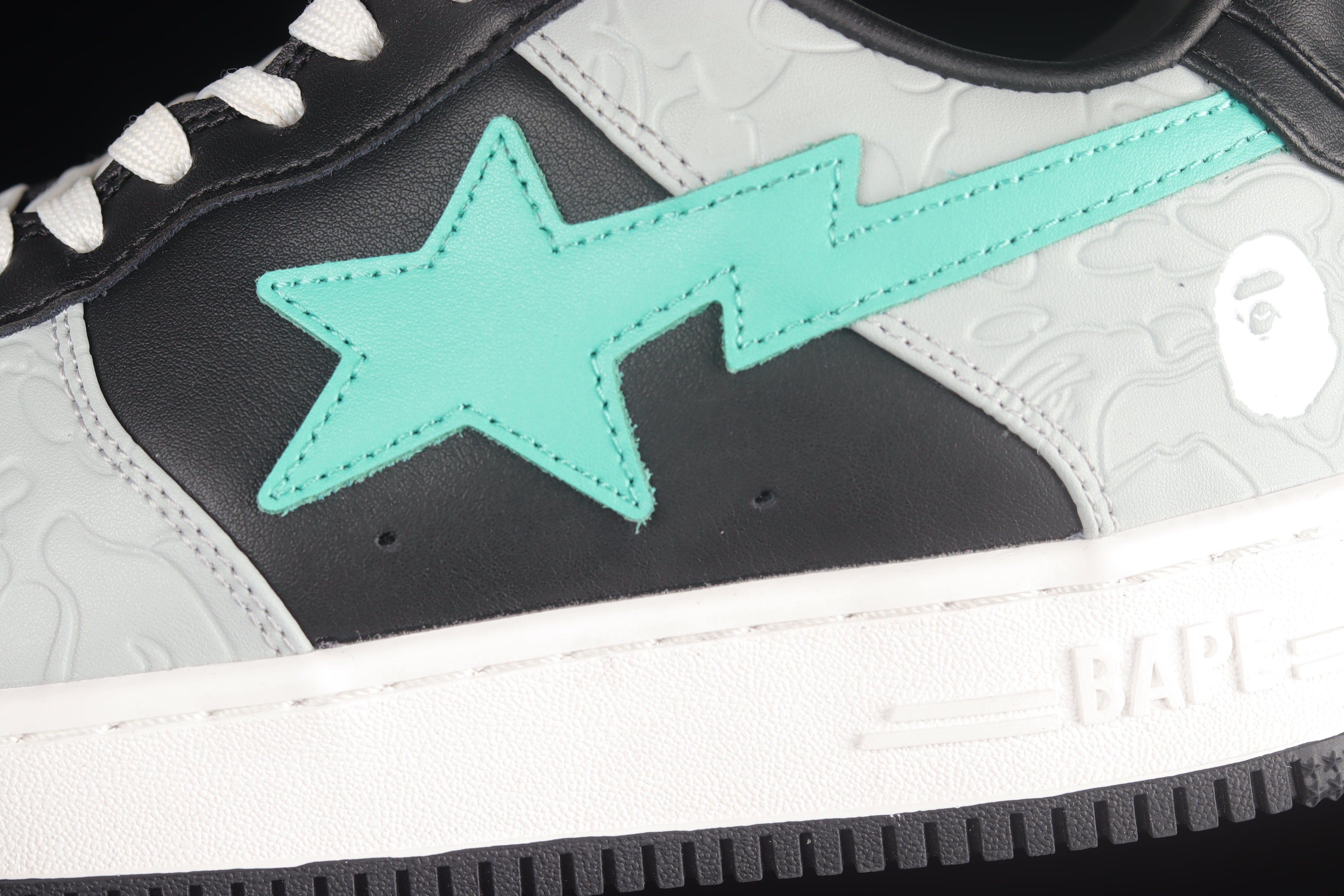 A Bathing Ape Bape Sta Low - Grey/Green