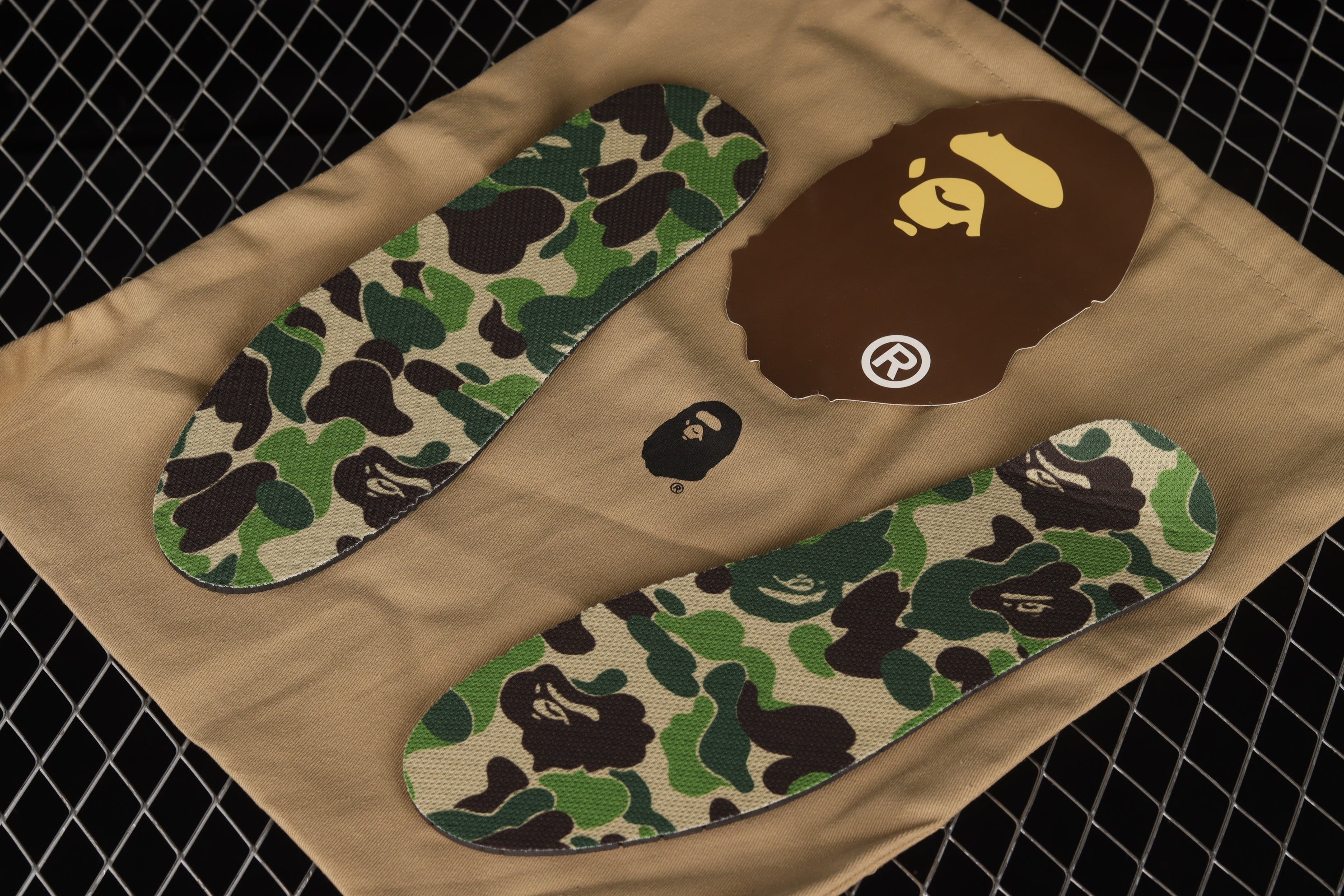 A Bathing Ape Bape SK8 Sta - Brown Ivory