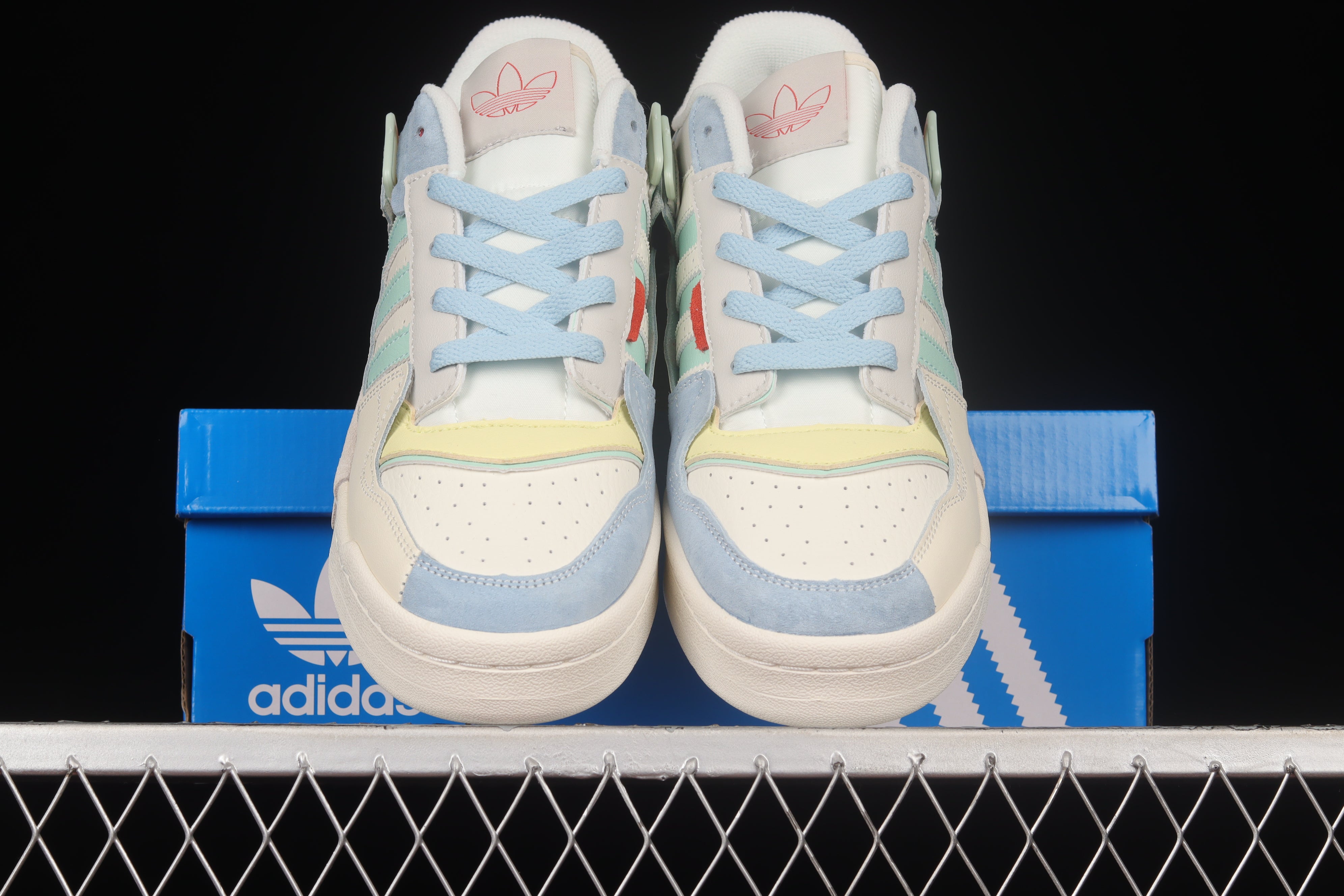 adidasUnisex Forum Exhibit Low - Blue Pink Green