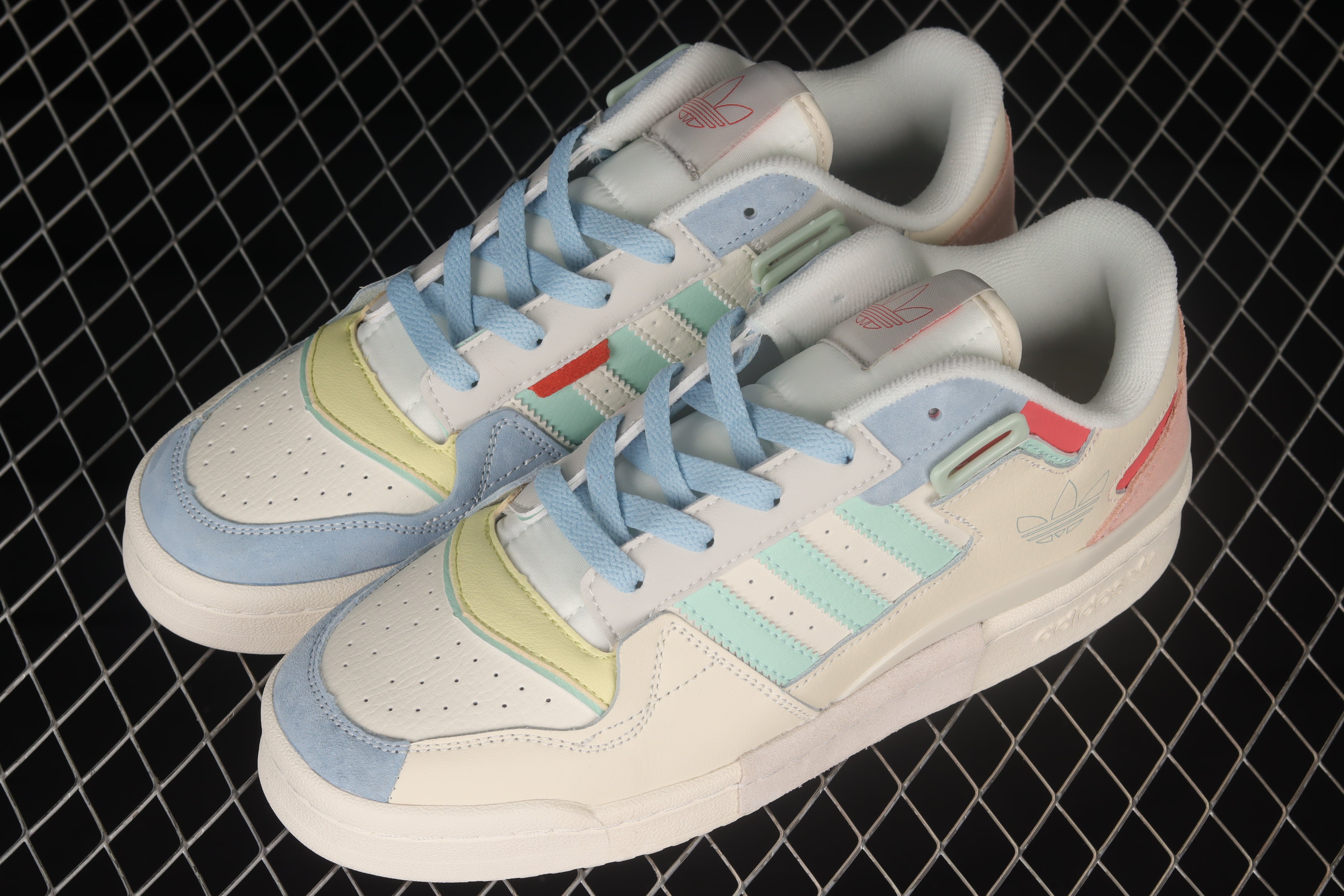 adidasUnisex Forum Exhibit Low - Blue Pink Green