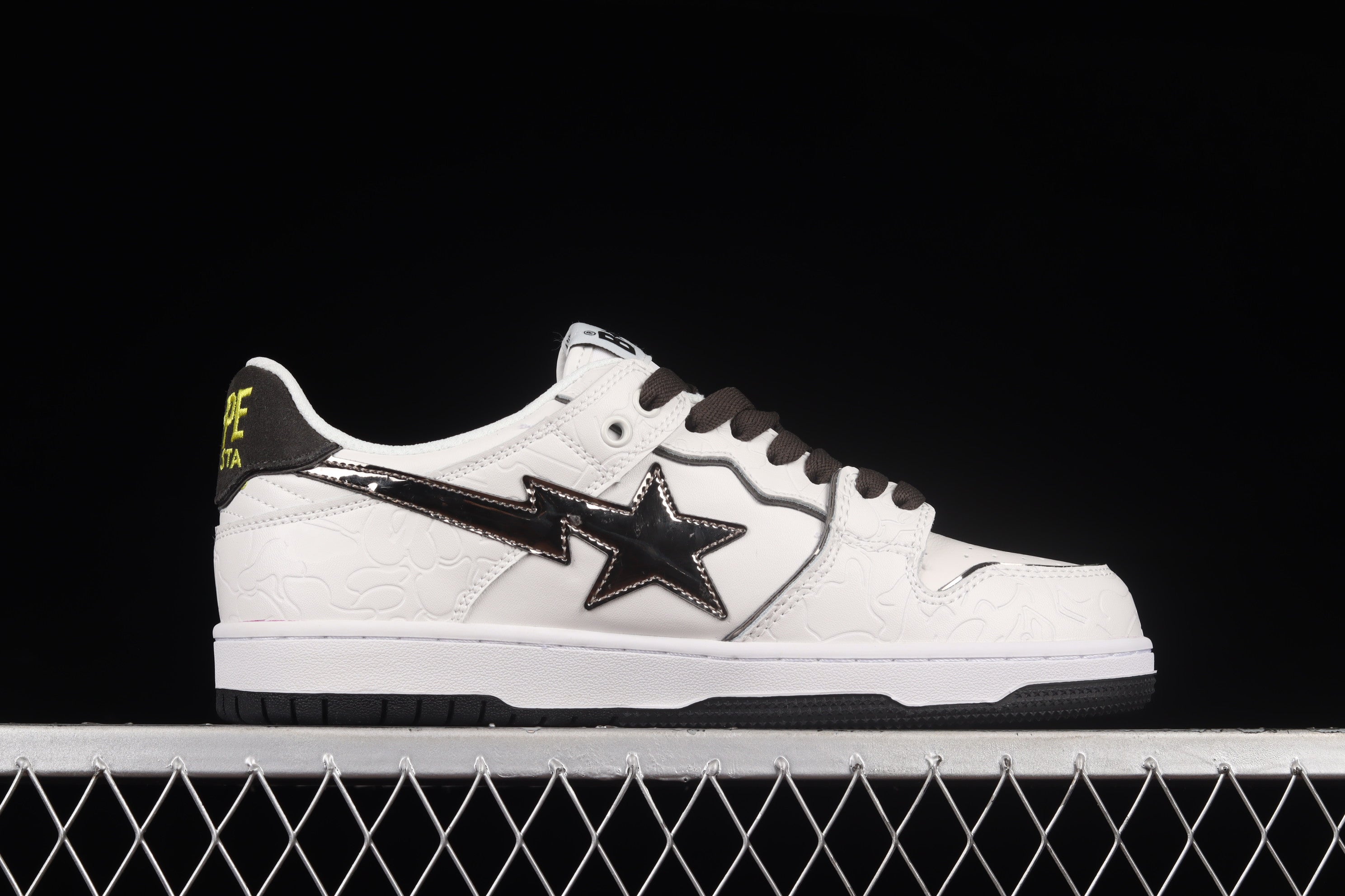 A Bathing Ape Bape SK8 Sta - White/Silver