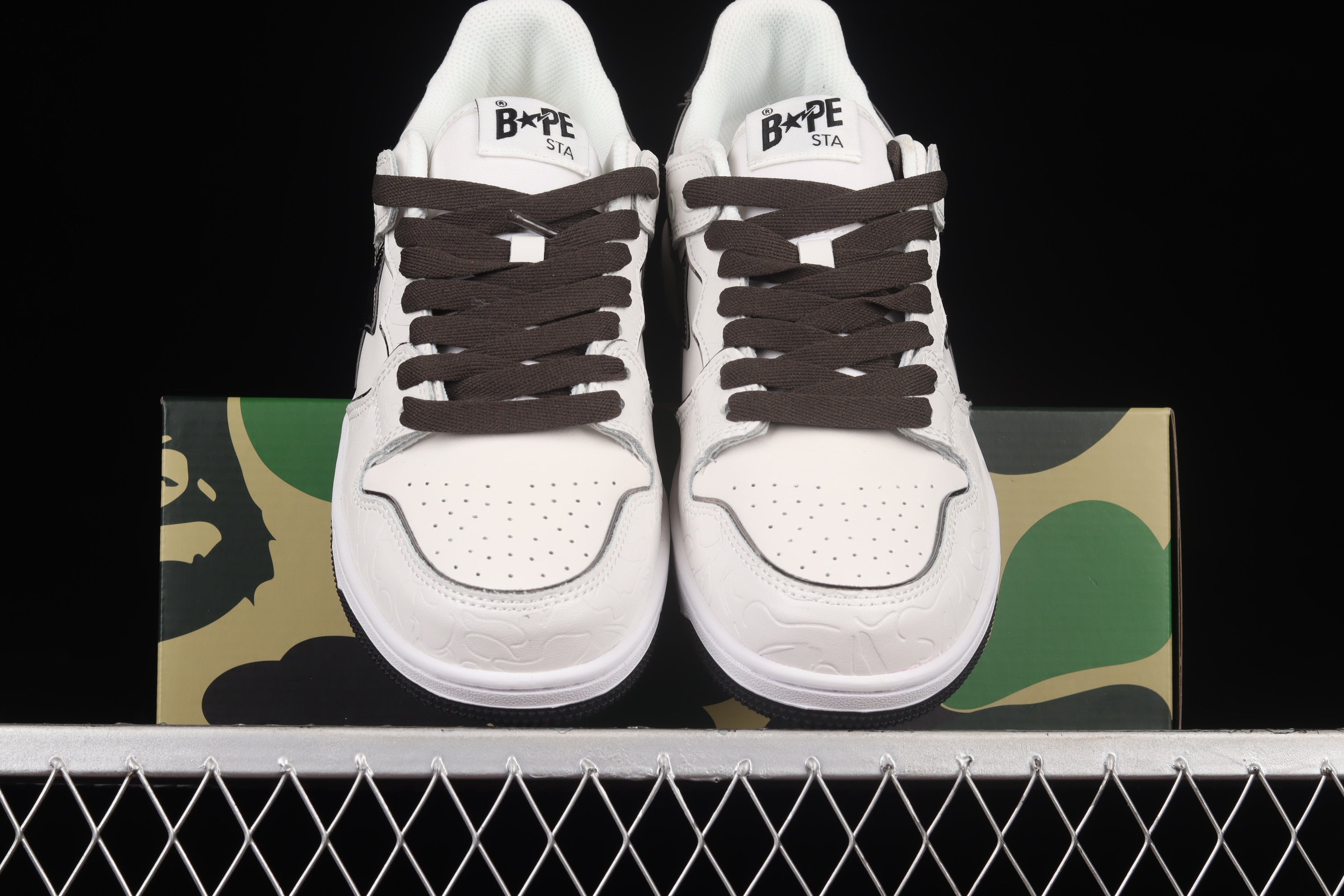 A Bathing Ape Bape SK8 Sta - White/Silver