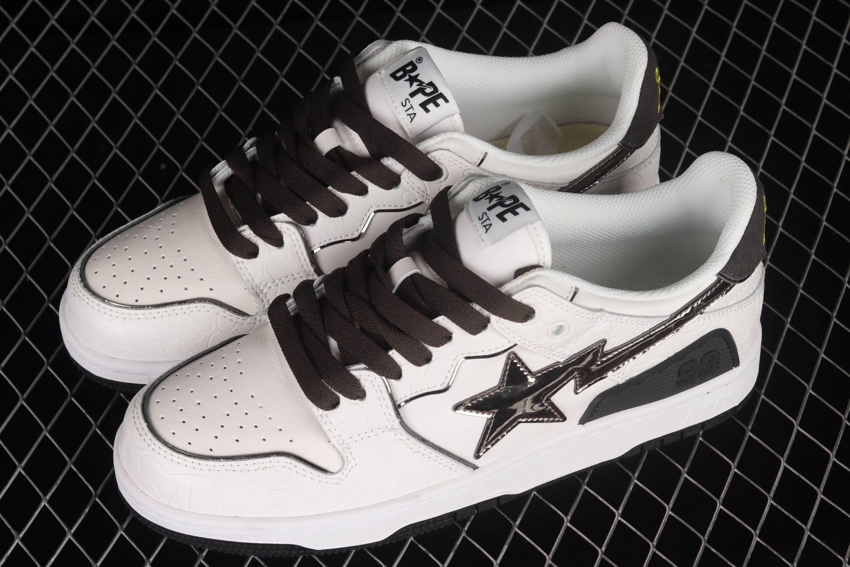 A Bathing Ape Bape SK8 Sta - White/Silver