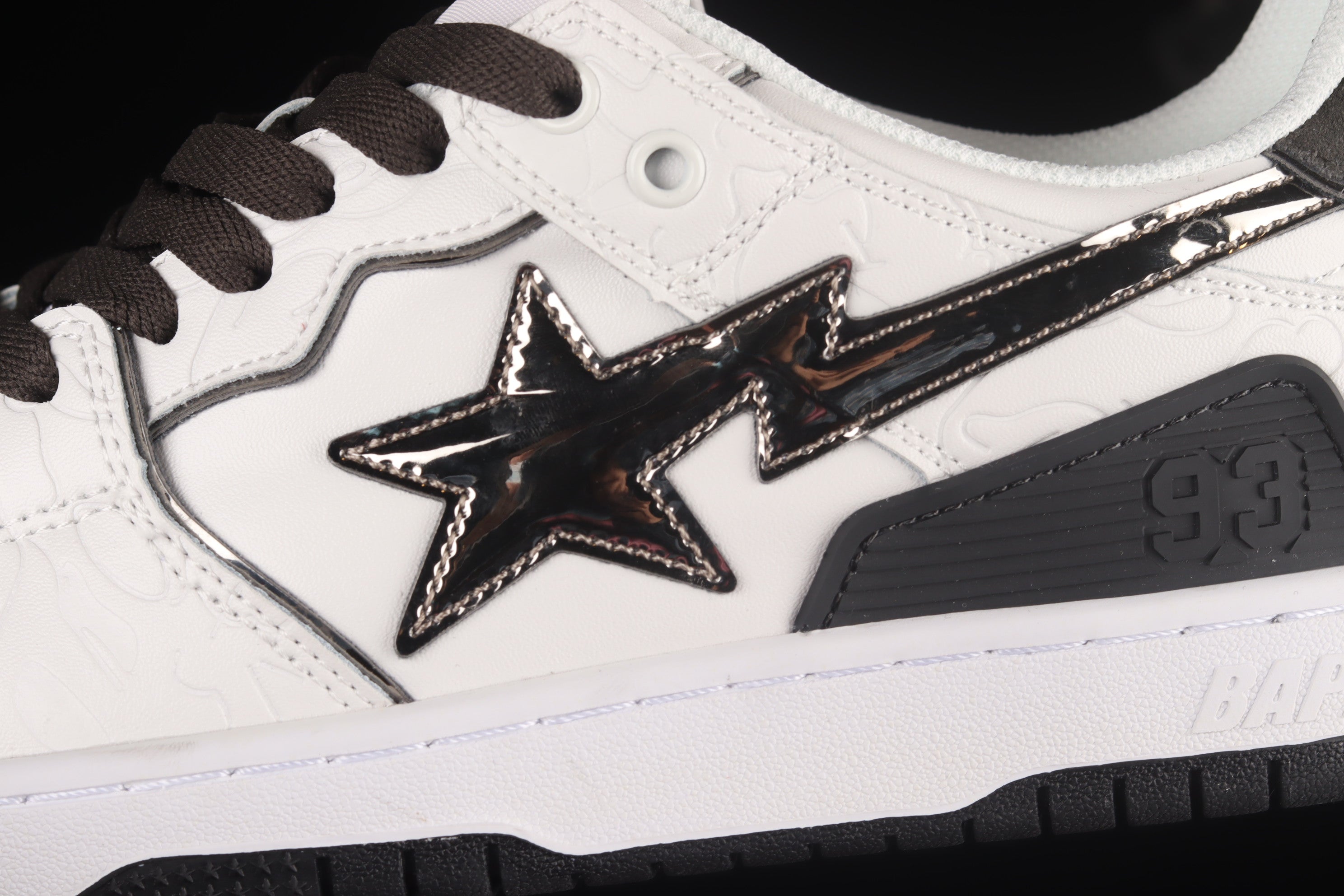 A Bathing Ape Bape SK8 Sta - White/Silver