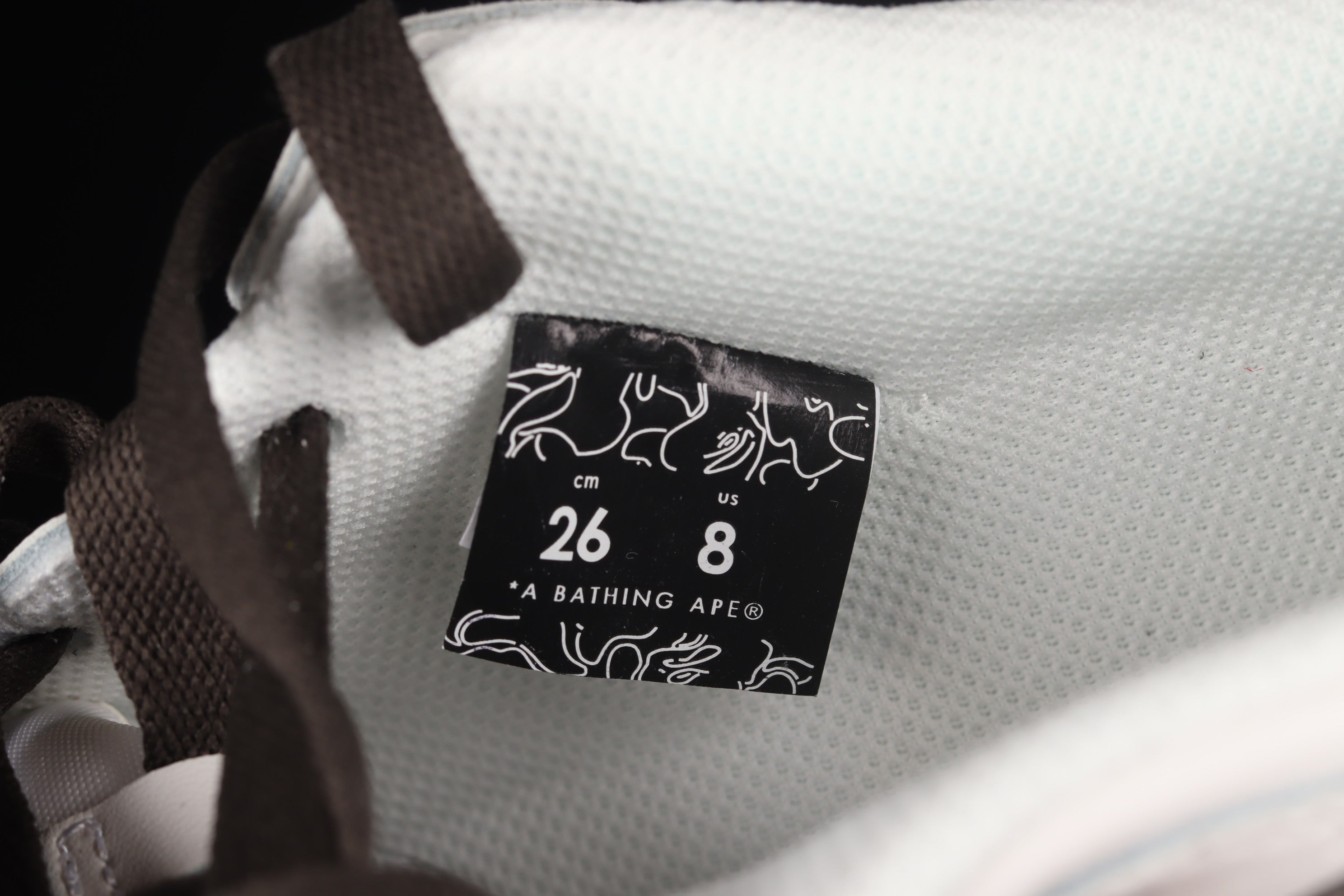 A Bathing Ape Bape SK8 Sta - White/Silver