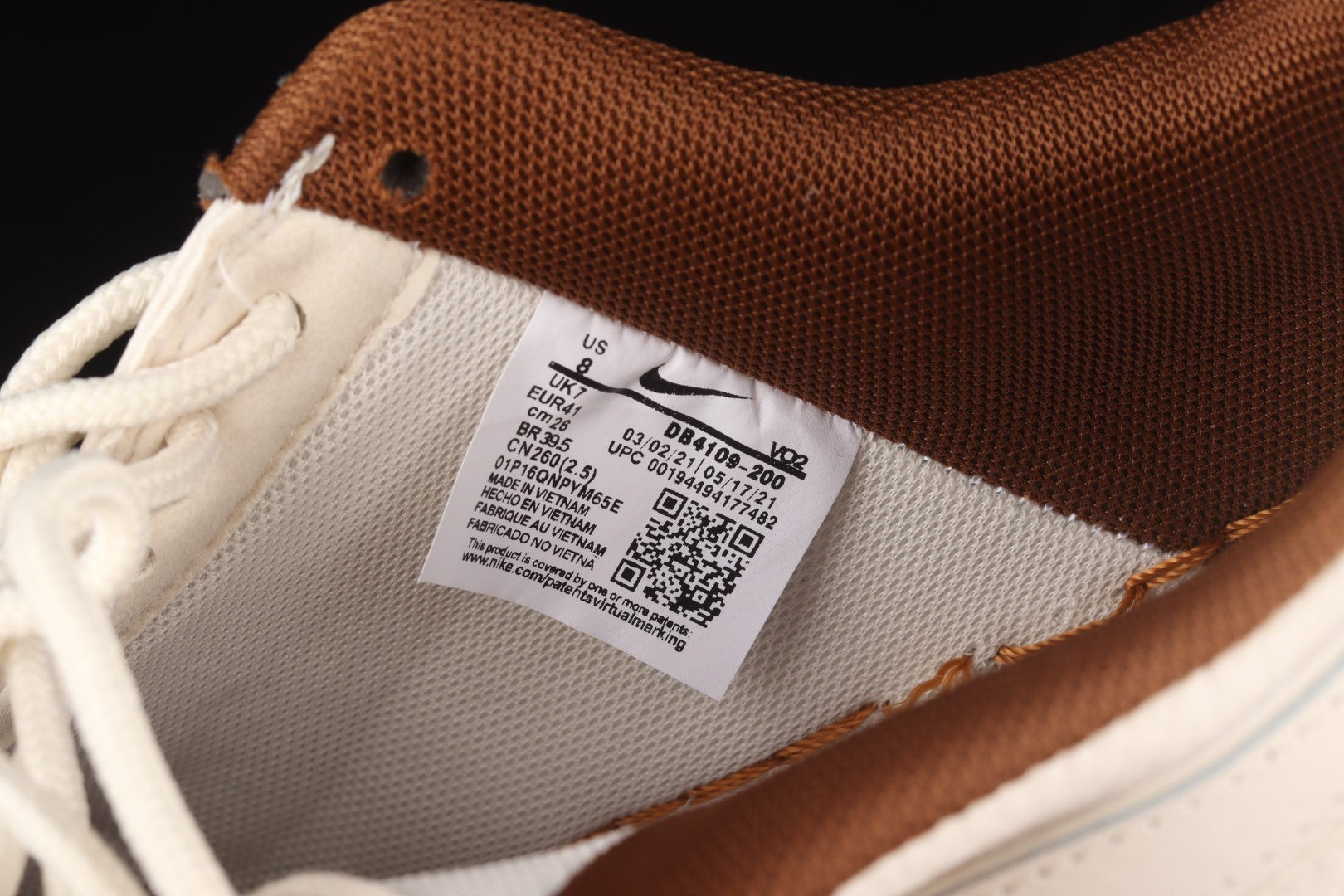 NikeMens Air Force 1 AF1 Low - Luxe/Pearl White