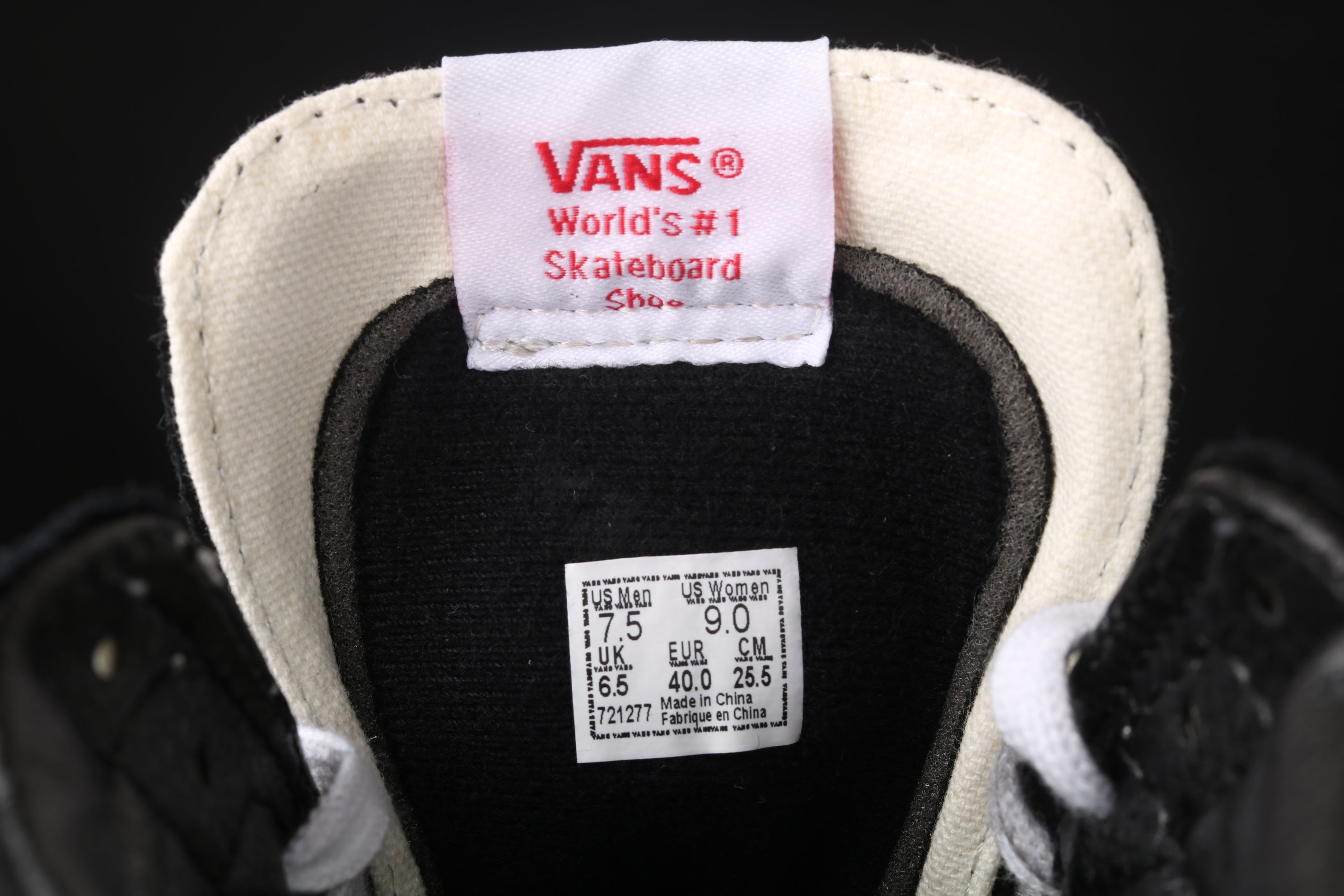 Vans Old Skool Long Ankle - Black/White