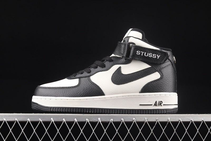 Air Force 1 AF1 Mid x Stüssy - Black/Light Bone