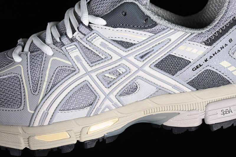 AsicsMens gel kahana 8 - Silver/Dark Grey