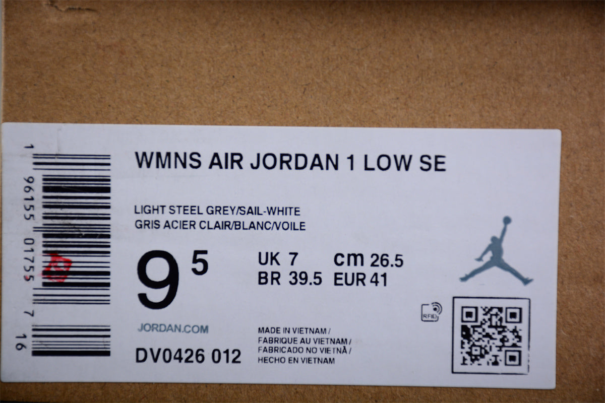 Air Jordan 1 AJ1 Low Light - Steel Grey