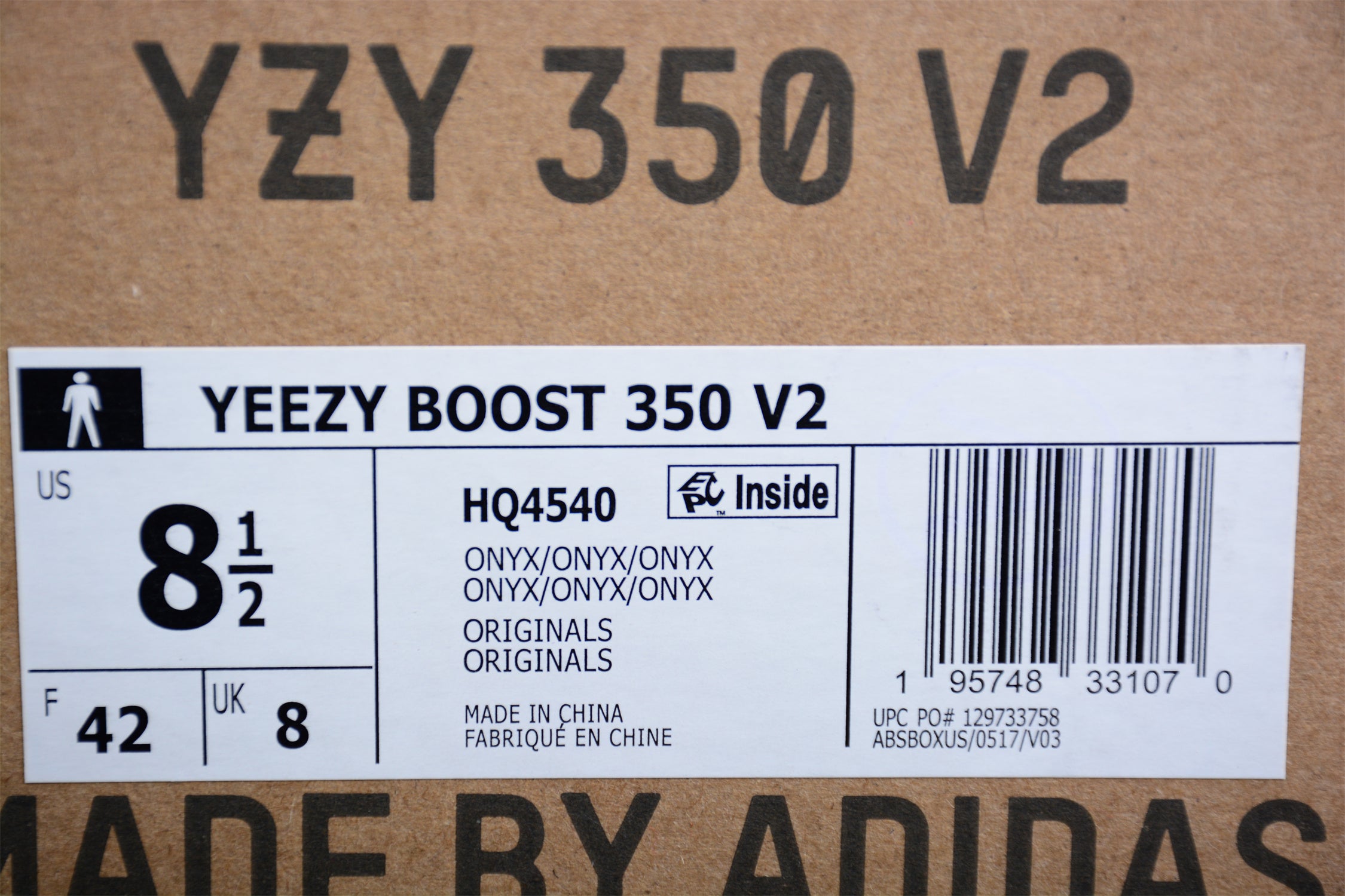 adidasMens Yeezy Boost 350 - Onyx
