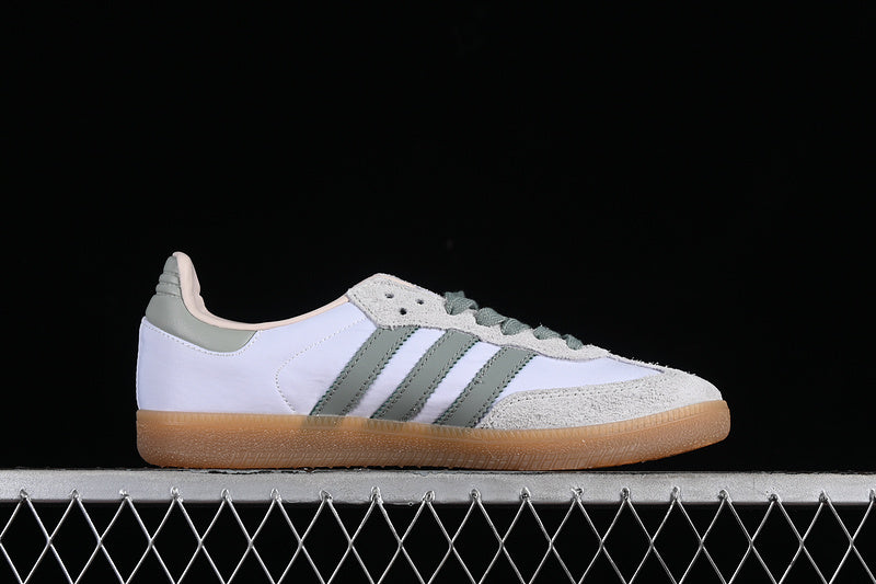 adidasMens Samba - Silver green