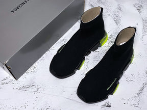 BalenciagaMens Speed Trainer Clear Sole - Neon