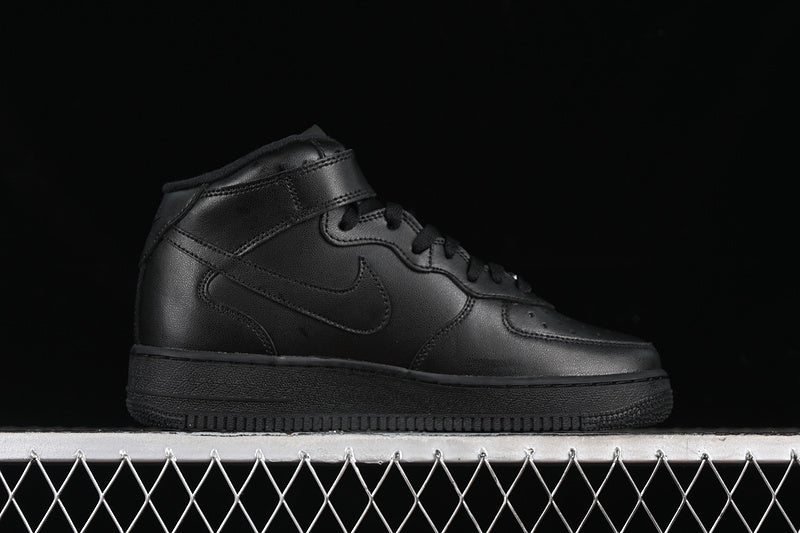 Supreme x NikeMens Air Force 1 AF1 Mid - All Black