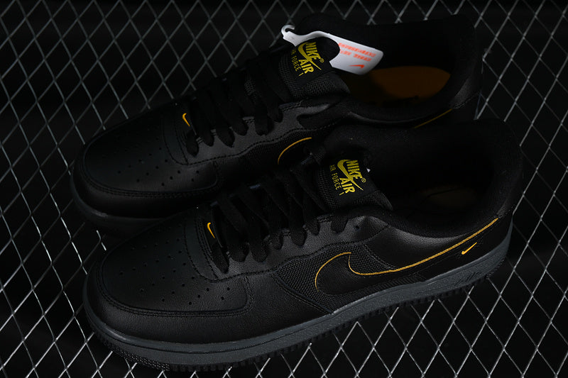 NikeMens Air Force 1 AF1 Low - University Black/Gold