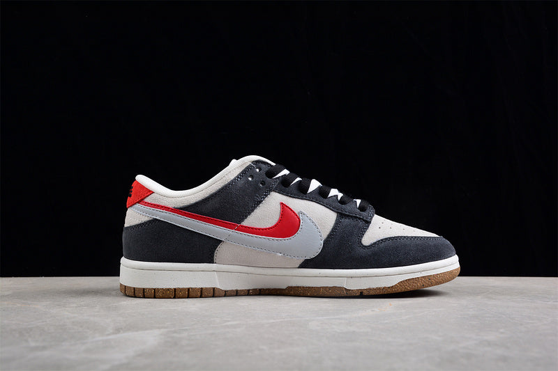 NikeSB Dunk 85 Low Cut Double Swoosh - GREY/RED