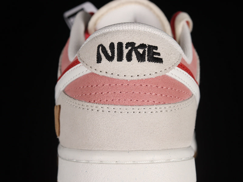 NikeSB Dunk Low 85 Double Swoosh Sail - Red/Pink